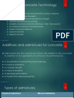 Additives and Admixtures