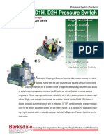 D1S, D2S, D1H, D2H Pressure Switch: Stripped and Housed Diaphragm