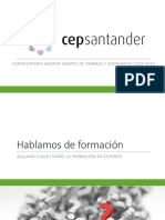 Convocatoria Seminarios-GT CEP Santander