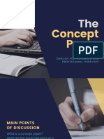 Concept Paper: English for Academic and Professional Purposes