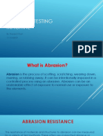 Abrasion Testing Machine: by Rayed Khan 111510059