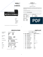 Model T Service Manual