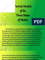 Particle Models of The Three States of Matter