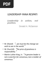 Leadership-Yana Respati: Leadership Is Action, Not Position