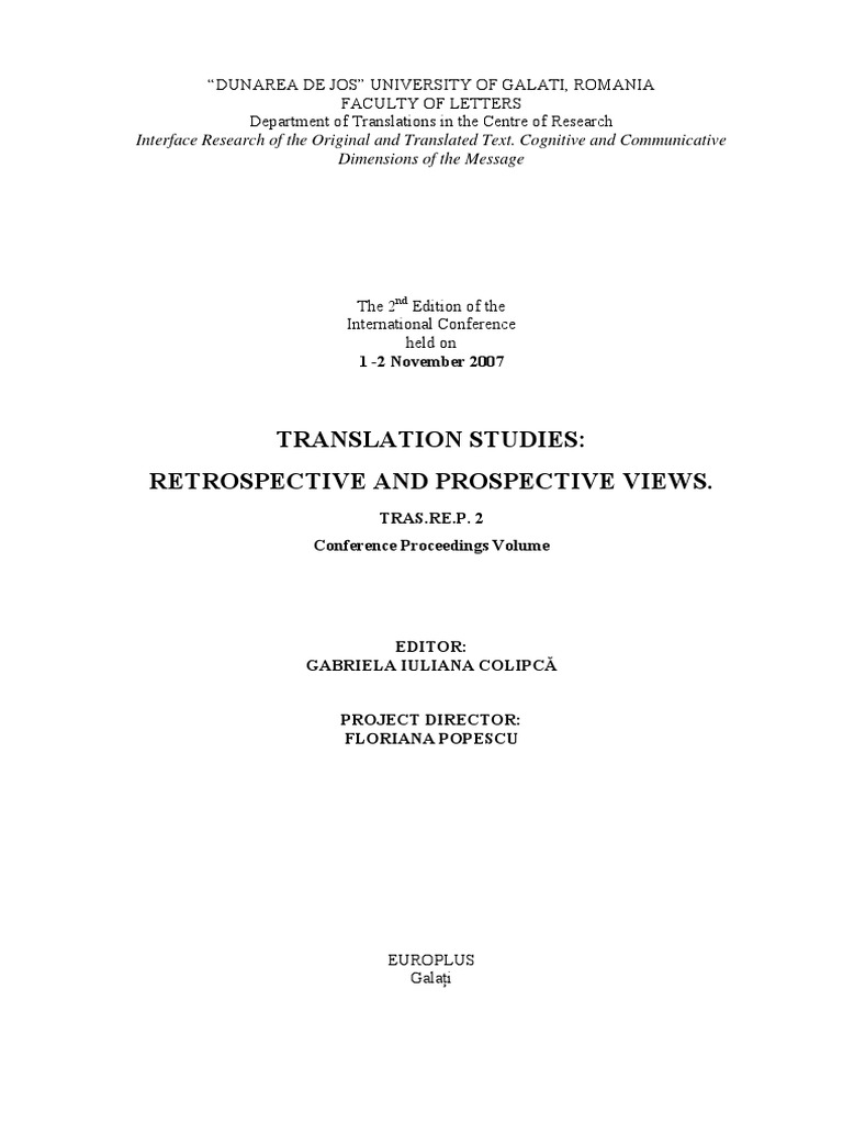 masters dissertation topics in translation studies