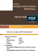 Pedoman Penulisan Proposal