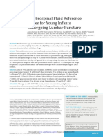 Cerebrospinal Fluid Reference Values For Young Infants Undergoing Lumbar Puncture