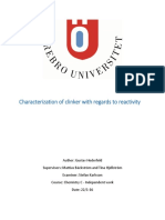 Characterization of Clinker With Regards To Reactivity