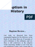 Baptism in History
