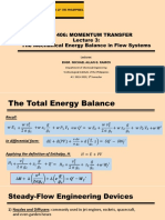 CHE 406 - Lecture 3 (1) MOMENTUM TRANSFER