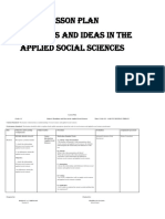 Lesson Plan Disciplines and Ideas in The Applied Social Sciences