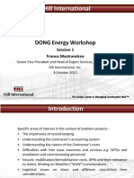 Hill International: DONG Energy Workshop
