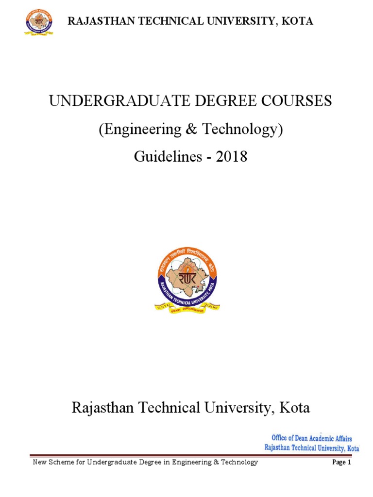 New Rtu Scheme | PDF | Academic Term | Engineering