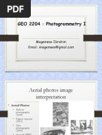 GEO 2204: Photogrammetry I: Magemeso Ibrahim