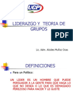 Liderazgo y Teorías de Grupos