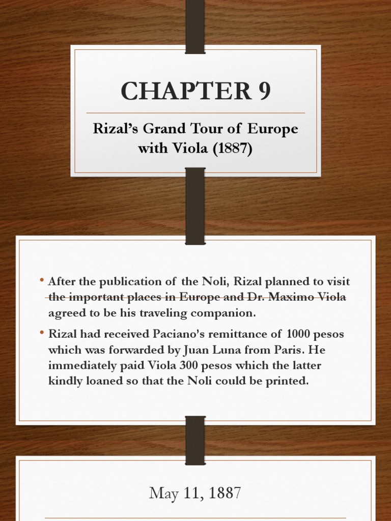 Rizal's 1887 European Tour Highlights | PDF | Rome