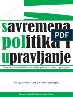 Savremena Politika I Upravljanje - Časopis Teorijskih I Primenjenih Političkih Nauka Vol. 3 - 2017