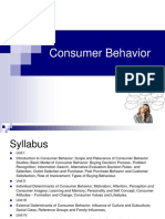 Consumer Behaviour - Unit I