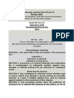 An Act Revising The Insurance Laws and Regulating Insurance Business in The Philippine Islands