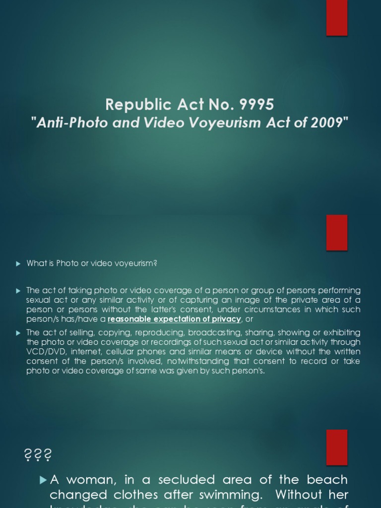 video voyeurism prevention act