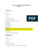 Evaluación unidad 1 expresión y comunicación oral y escrita