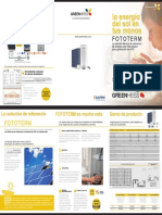 Solución de referencia FOTOTERM para generación de ACS con energía solar fotovoltaica