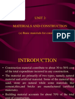 Unit 2: Materials and Construction