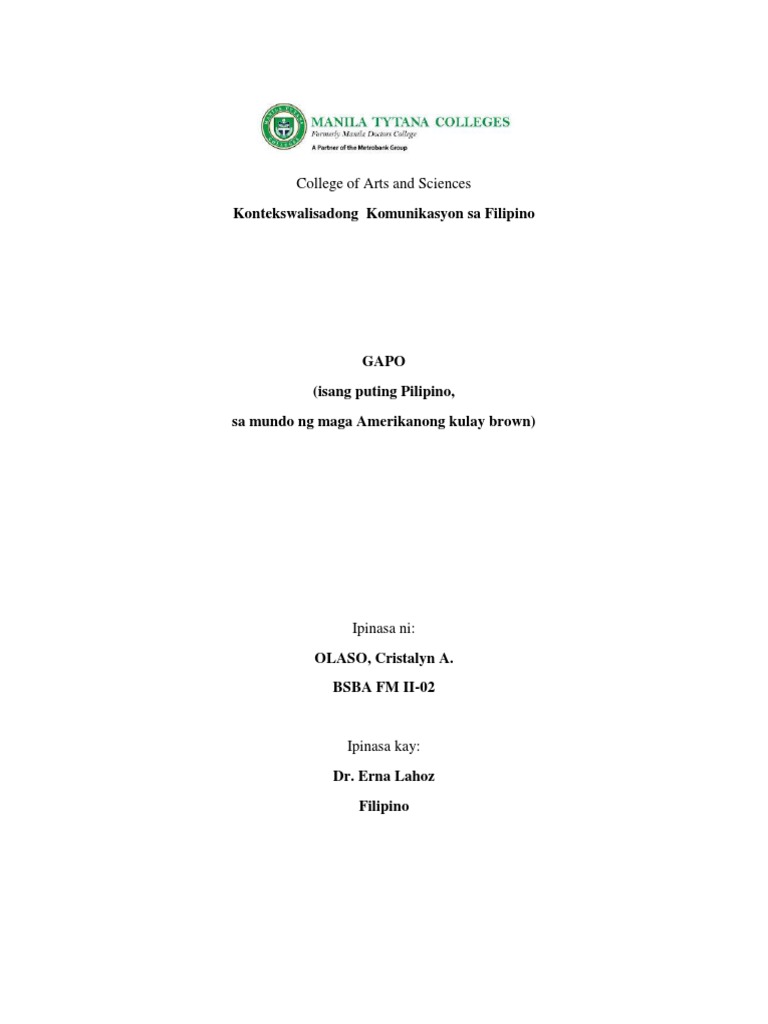 Gapo | PDF