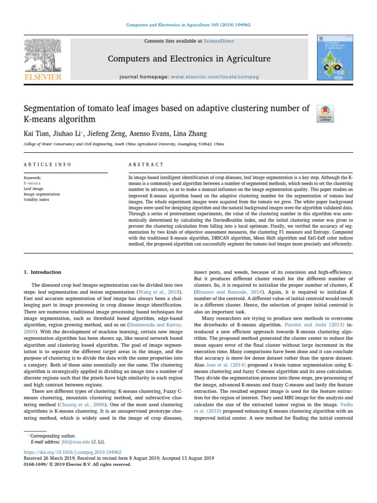 Image Segmentation K Mean PDF | PDF | Cluster Analysis | Image Segmentation