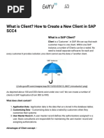 What Is Client? How To Create A New Client in SAP Scc4: Hadoop Beginners