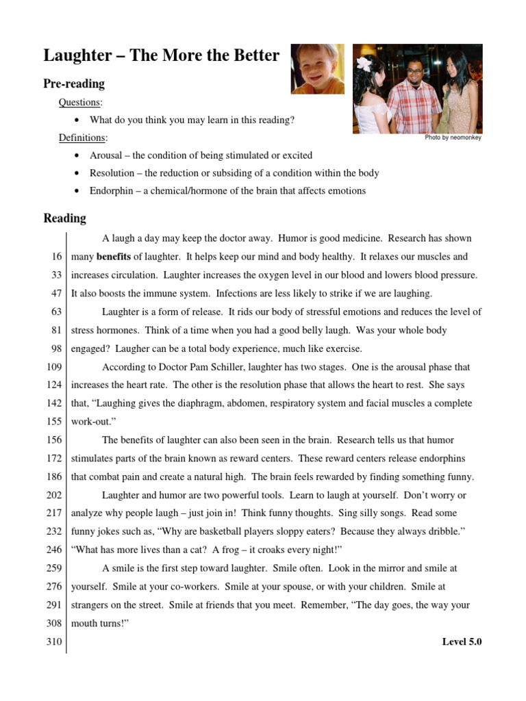 Benefits of Laughter for Health | PDF | Laughter | Humour