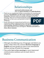 Business Relationships: Personal Achievement and Competitiveness They Are Goal-Oriented and Individualistic
