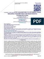 USING THE GENETIC ALGORITHM TO OPTIMIZE LASER WELDING PARAMETERS FOR MARTENSITIC STAINLESS STEEL