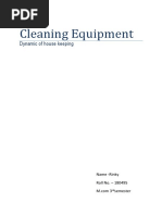 Cleaning Equipment: Dynamic of House Keeping