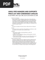 Anvil Pipe Hangers and Supports Price List and Condensed Catalog