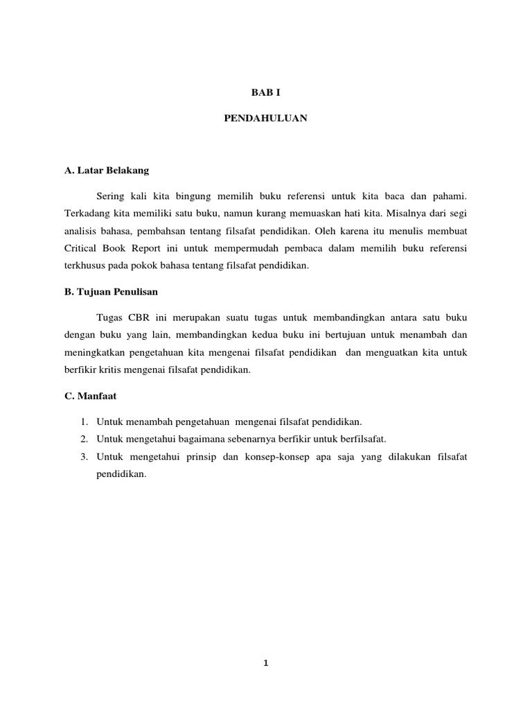 Cbr Filsafat Pendidikan