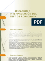 Codificacion e Interpretación Del Test de Rorschach