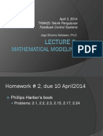 April 3, 2014 TKM425 Teknik Pengaturan: Feedback Control Systems