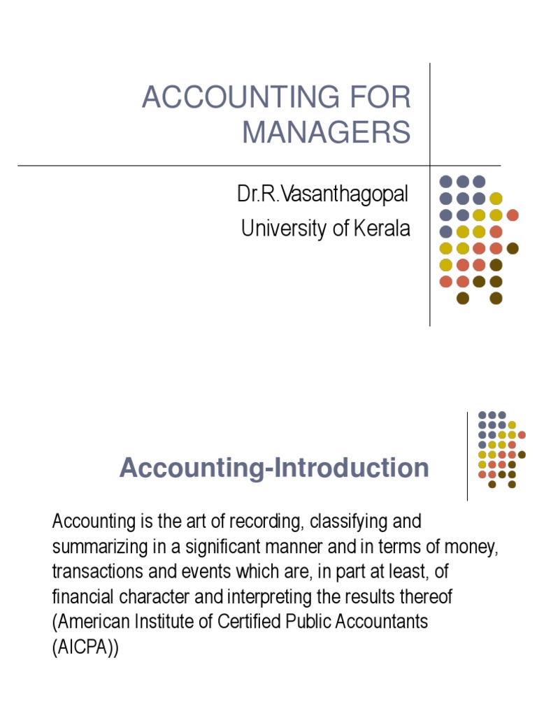 Introduction to Accounting Principles | PDF | Debits And Credits ...