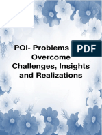 POI-Problems Met, Overcome Challenges, Insights and Realizations