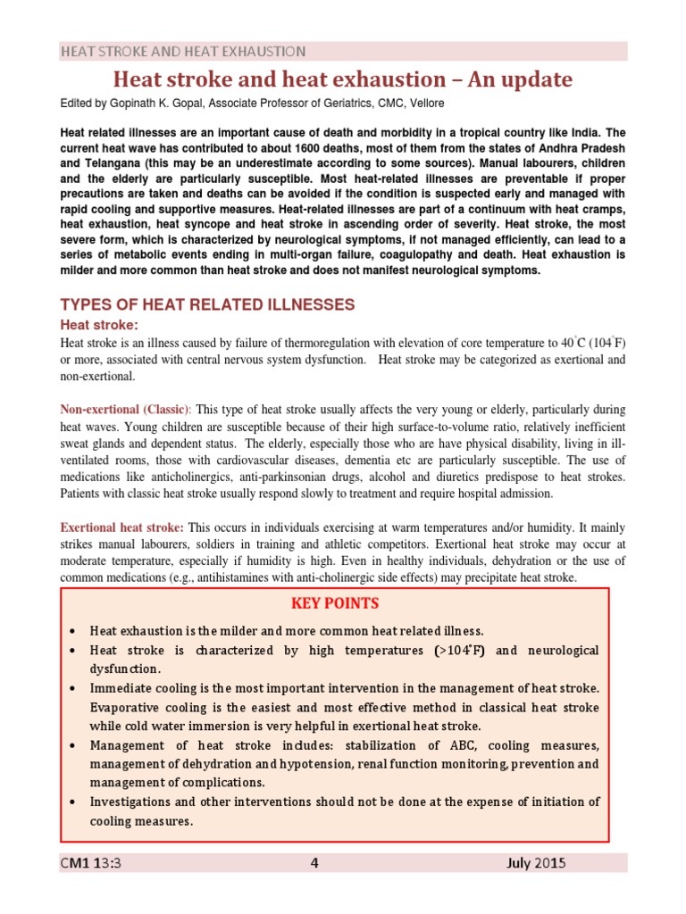 4 9 Heat Stroke PDF | Download Free PDF | Hyperthermia | Stroke