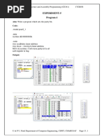 Aim: Write A Program Which Sets The Parity Bit. Code