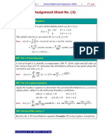 Sheet No. (3) - Partial Differential Equations PDEs