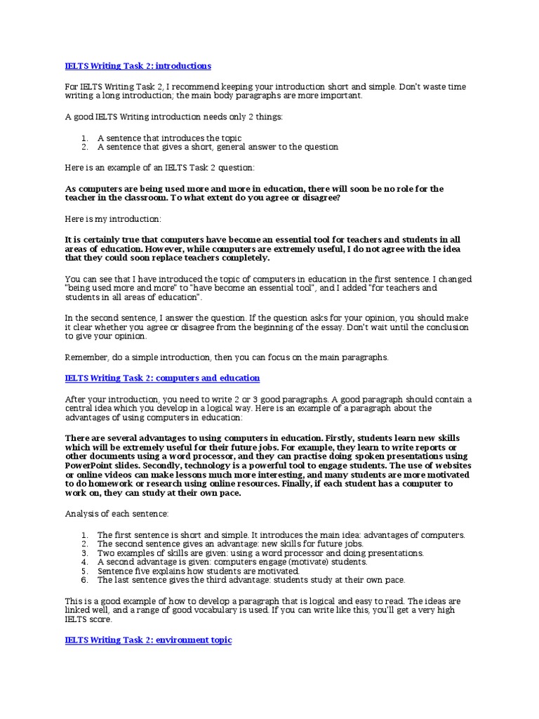 IELTS Writing Task 2: Introduction Tips | PDF | Global Warming ...
