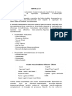 Processos de separação por fases