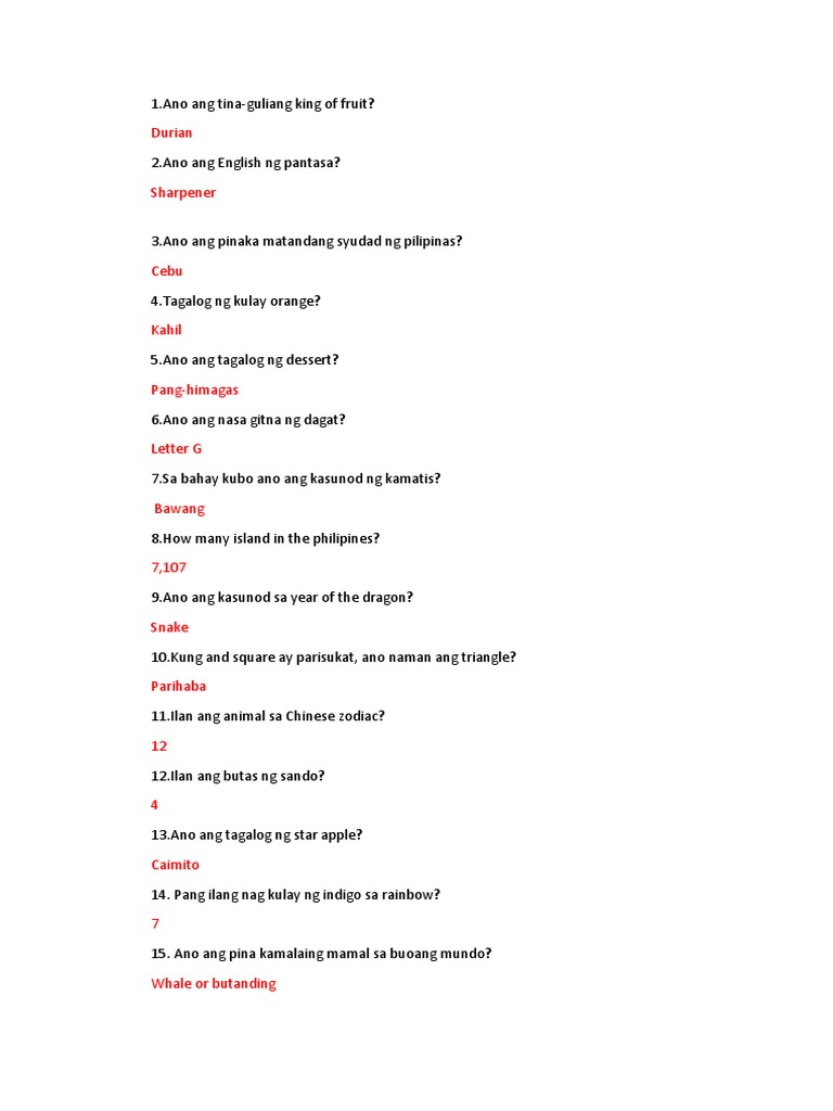 Q and A | PDF