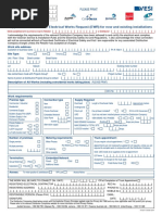 Application For Service - Electrical Works Request (EWR) For New and Existing Installations