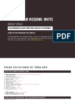 Vintage Glam Wedding Invite: Help File