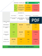 Risk assessment matrix template