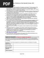 CREST Form for Specialty Training 2024 | PDF | Medicine | Health Care